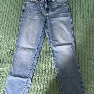 Stylish Light Blue Women's Straight Leg Jeans